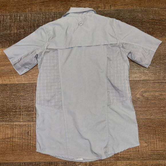 Magellan Gray Short Sleeve Button Down Shirt Boys Youth Medium 8-10 - Picture 5 of 5